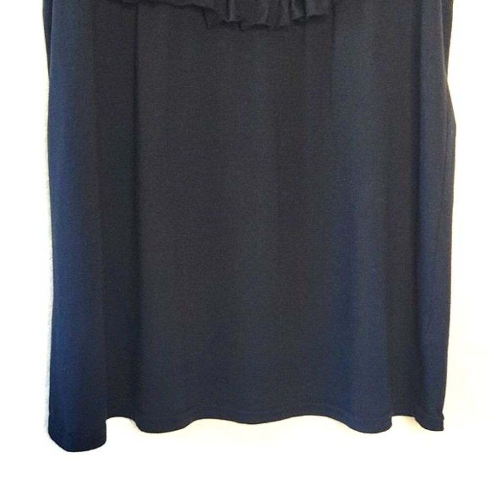 GAP Black Casual Cotton Modal Tank Top size M Ruffles Fun Everyday - Picture 6 of 12